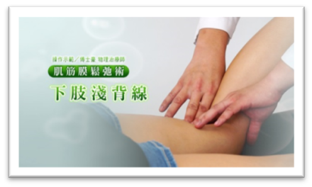 肌筋膜鬆弛術 下肢淺背線